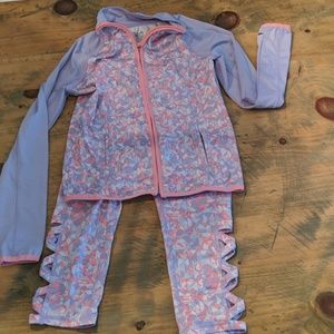 Little girls activewear 2pc set